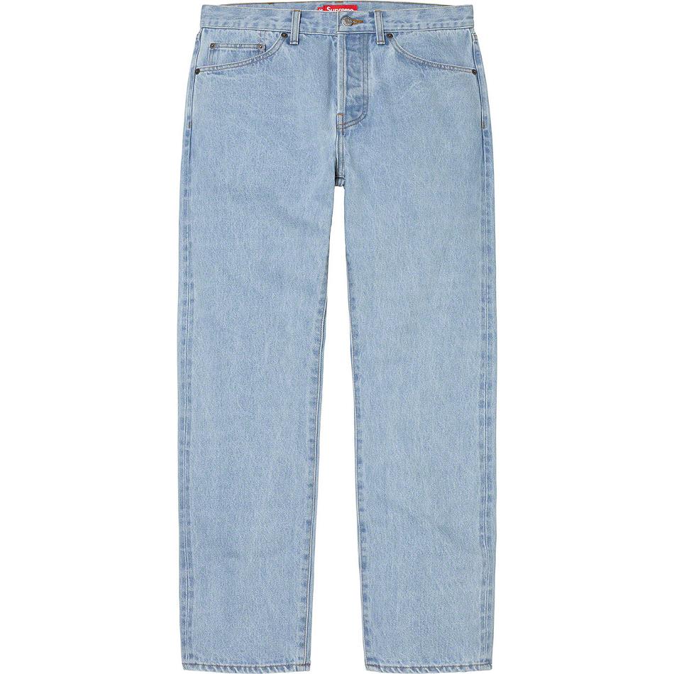 Blue Supreme Stone Washed Slim Jean Pants | Supreme 194MA